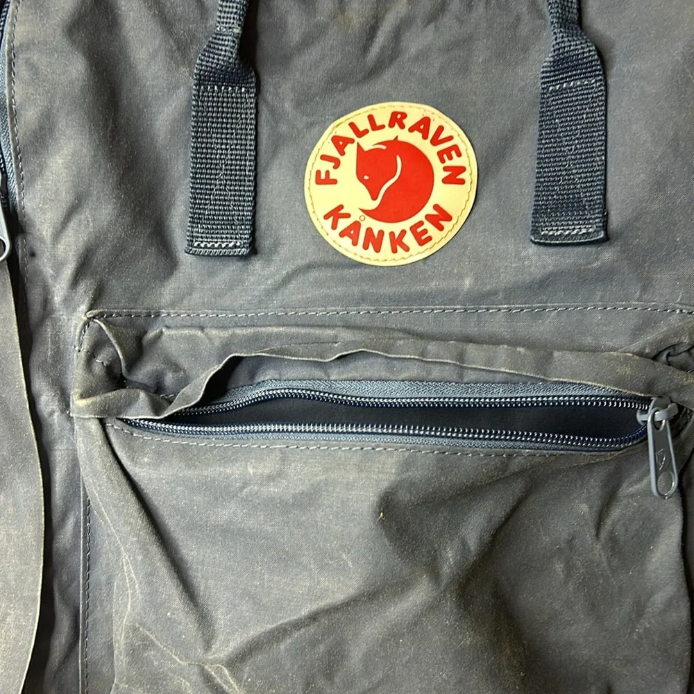 Fjallraven Kanken Blue Backpack - Picture 2 of 11